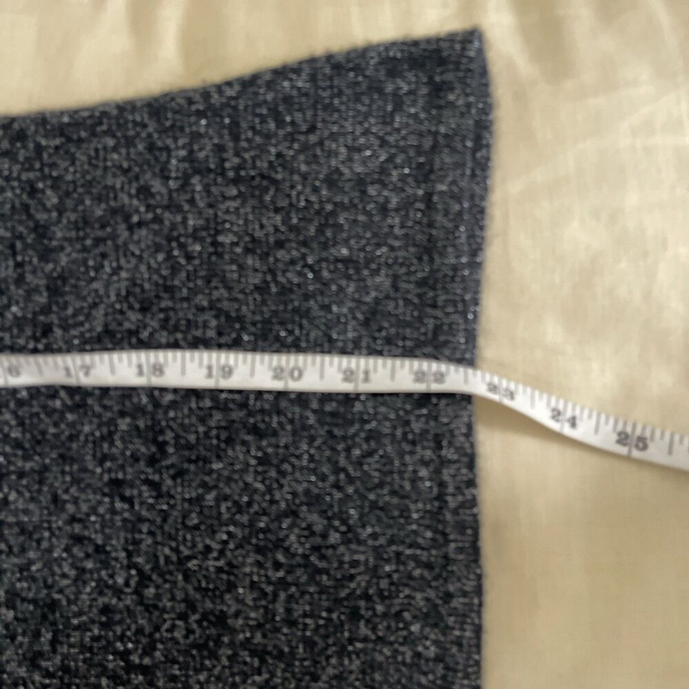 Amici 100% Cashmere Black & Silver Turtle Neck Knit sweater M - Picture 6 of 7